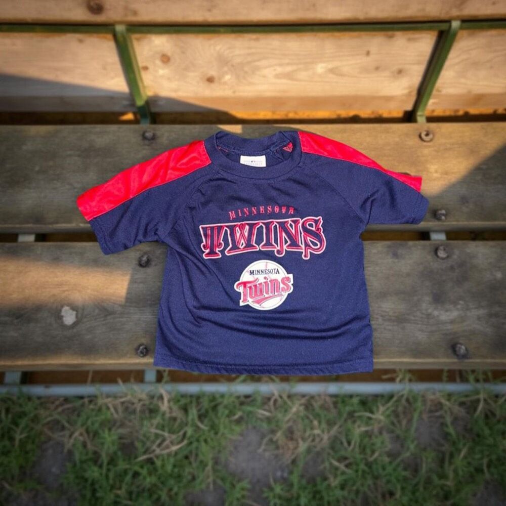 Minnesota Twins Jersery True Fan Stitched Logo Thick Navy Blue MLB Youth Size XL